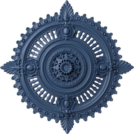 Ekena Millwork Haylynn Ceiling Medallion (Fits Canopies up to 1 1/4"), 29 1/8"OD x 1 1/4"ID x 4"P, Americana CM29HYAMF